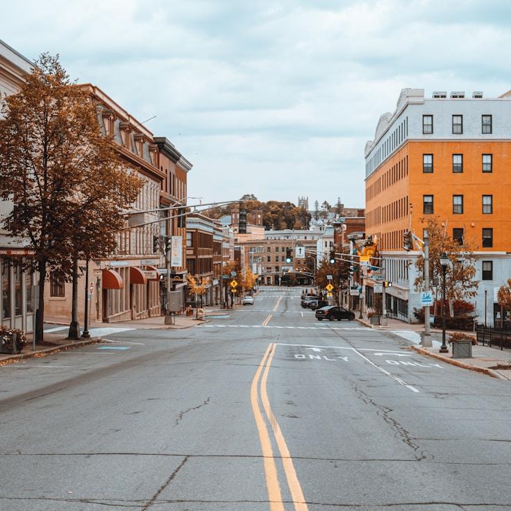 City skyline in Lyon, France
