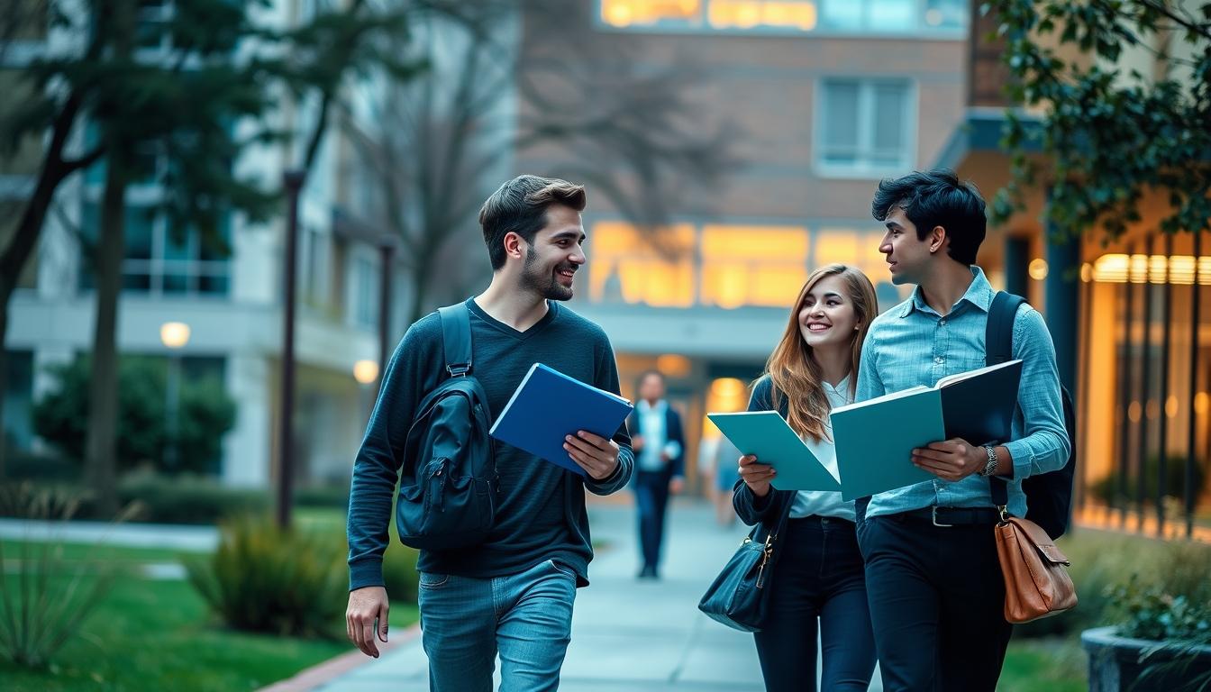 Student using online courses for flexible education